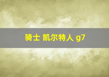 骑士 凯尔特人 g7